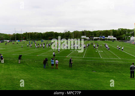 Foxborough, Massachusetts, USA. 22 mai, 2018. Le New England Patriots tenir un cabinet à l'équipe de l'équipe a organisé des activités sur les champs de pratique au stade Gillette, à Foxborough, Massachusetts. Eric Canha/CSM/Alamy Live News Banque D'Images