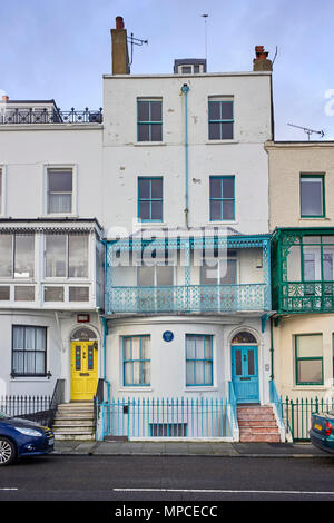 Clifftop house à Paragon, Ramsgate où Charles Darwin est resté pendant les vacances en 1850 Banque D'Images