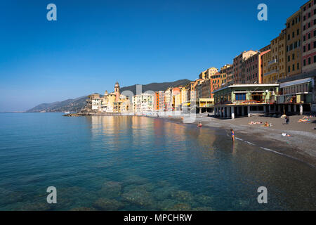 Catégorie : Plage, quartier de Gênes, ligurie, italie Banque D'Images