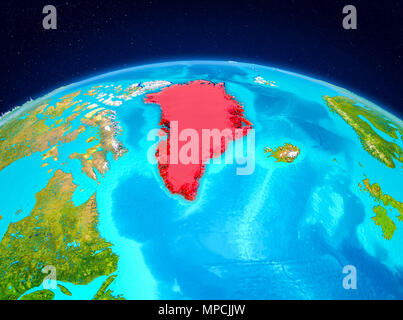 Image Satellite Du Groenland A Mis En Lumiere Photo Stock Alamy