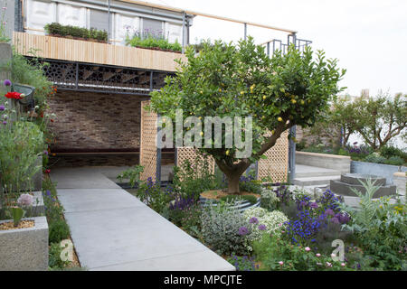 Le Lemon Tree Garden Trust. Designer : Tom Massey. Entrepreneur : paysage associés. Parrain : Le Citronnier Trust Banque D'Images