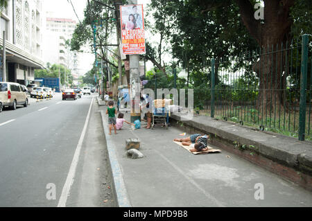 La rue à Manille Banque D'Images