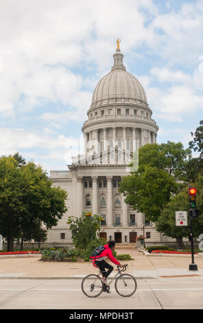 Madison Wisconsin State Capitol building Banque D'Images