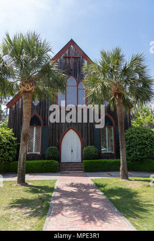 Eglise de la Croix à Bluffton, Caroline du Sud est répertorié dans le Registre National des Endroits Historiques. Banque D'Images