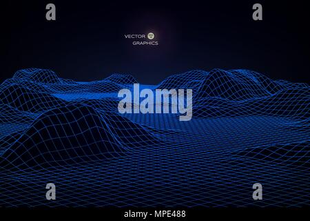 Abstract vector landscape Illustration de Vecteur