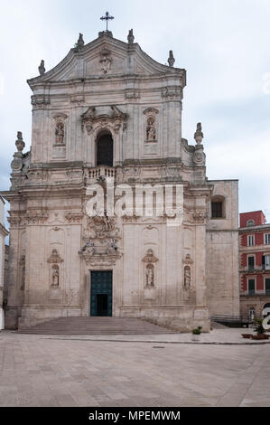 La Basilique di San Martino, Martina Franca, Pouilles, Italie. Banque D'Images