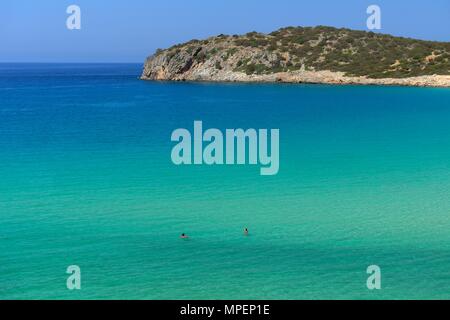 Baie de Kalo Chorio, Crète, Grèce, Europe Banque D'Images