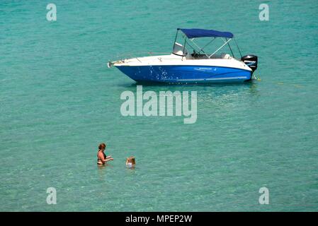 Baie de Kalo Chorio, Crète, Grèce, Europe Banque D'Images