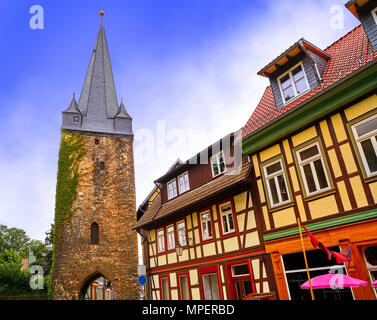 Tour de Wernigerode Harz en Allemagne à Westerntorturm Saxe Banque D'Images