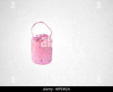 Sac ou sac rouge chinois sur un arrière-plan Banque D'Images