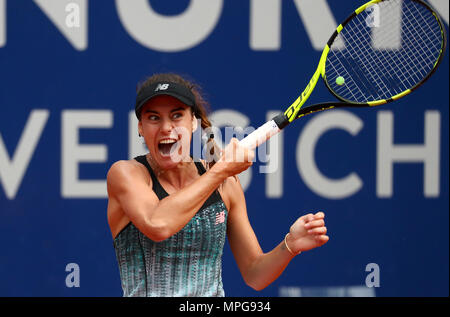 23 mai 2018, l'Allemagne, Nuremberg : Tennis, WTA-Tour, féminin. La Roumanie Sorana Cirstea en action. Photo : Daniel Karmann/dpa Banque D'Images