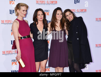 Sarah Paulson, Amanda Peet, Elizabeth Reaser, Carla Gallo 026 personnes au C. O.J. Simpson Premiere au Westwood Village Theatre de Los Angeles. 27 janvier, 2016.Sarah Paulson, Amanda Peet, Elizabeth Reaser, Carla Gallo 026 cas à Hollywood Life - Californie, Red Carpet Event, USA, Cinéma, Célébrités, photographie, Bestof, Arts, Culture et divertissement, Célébrités, Mode Topix Meilleur de Hollywood, la vie, événement dans la vie d'Hollywood, Californie - Tapis rouge et en backstage, cinéma, télévision, Célébrités célébrités Musique, Arts, Culture et divertissement, vertical, une seule personne, Ph Banque D'Images
