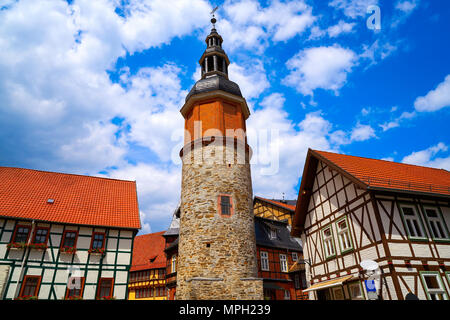 Saiger vieille tour à Stolberg Harz en Allemagne Banque D'Images