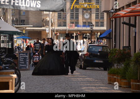 Sachsen Leipzig saxonia mai 2018 : WGT wave gotik treffen gothic Banque D'Images