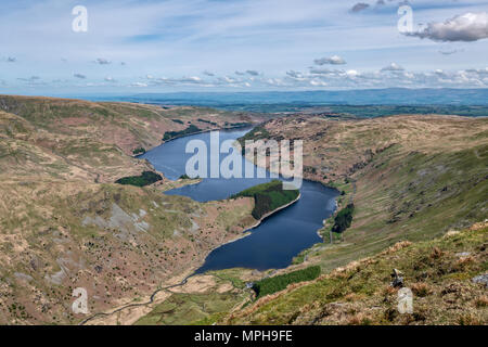 Vue aérienne de la tête et de Haweswater Mardale Harter a diminué Banque D'Images