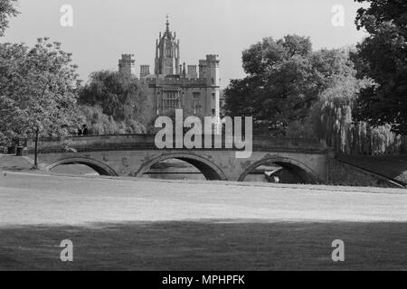 Pont de la Trinité et de St John's College de Cambridge Banque D'Images