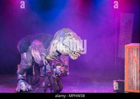 Monde Dinosuar enetertainment show pour enfants Banque D'Images