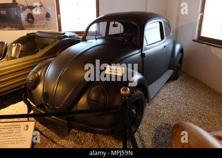 Type 87 Volkswagen Kommandeurwagen affichée dans l'Automuseum Porsche à Gmünd, en Autriche Banque D'Images