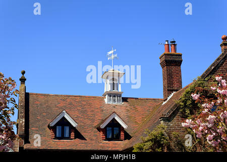 The Old School Roof dans le village de Knapton, Norfolk, Angleterre, Royaume-Uni Banque D'Images