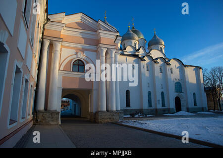 La Cathédrale Sainte-Sophie à Veliky Novgorod Banque D'Images