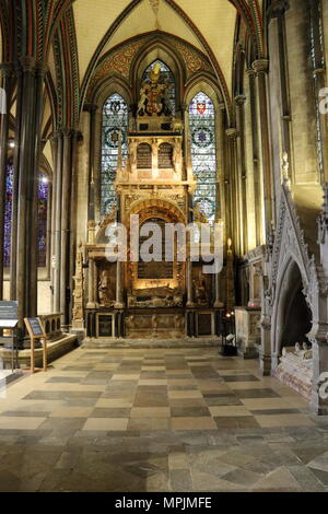 Intérieur de la cathédrale de Salibury Banque D'Images