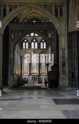 Intérieur de la cathédrale de Salibury Banque D'Images