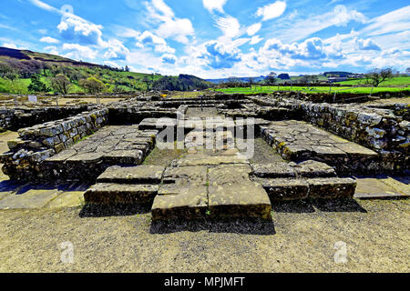 Fort romain de Vindolanda et Northumberland Musée vivant quarts Banque D'Images