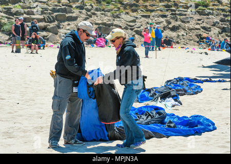 Lincoln City, Oregon, USA - Juin 26,02016 annuel : cerfs-volants de Lincoln City sur la côte de l'Oregon. Banque D'Images