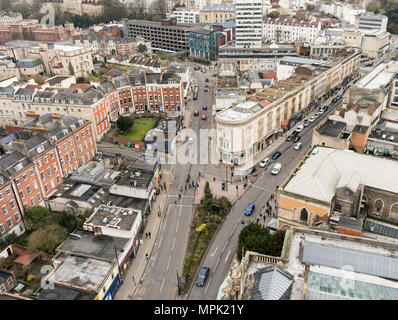 Vue depuis le haut de l'Édifice commémoratif de testaments, Université de Bristol Banque D'Images