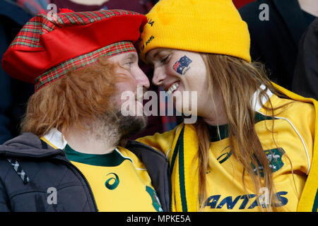 Fans au cours de l'IRB RWC 2015 match de quart de finale entre l'Australie v l'Écosse au stade de Twickenham. Londres, Angleterre. 18 octobre 2015 --- Image par © Paul Cunningham Banque D'Images