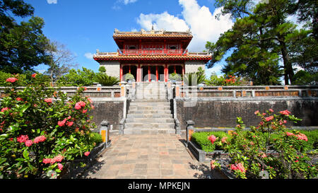 Tombeau de l'empereur Minh Mang près de Hue, Vietnam Banque D'Images