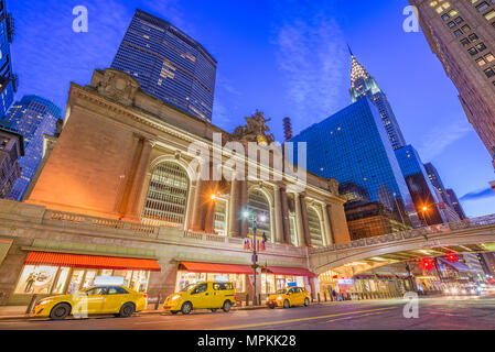 New York, New York, USA au Grand Central Terminal de Manhattan dans la matinée. Banque D'Images