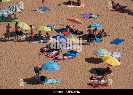 Praia dos Pescadores (plage des pêcheurs), Albufeira, Algarve, Portugal Banque D'Images