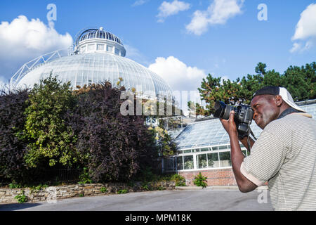 Toronto Canada,Allan Gardens Conservatory,jardin botanique,végétation,serre,plantes,arbustes,botanique,horticulture,Black Blacks Africains ethni Banque D'Images