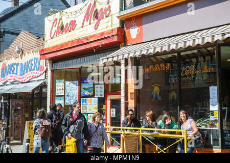 Toronto Canada,Baldwin Street,Kensington Market,quartier historique,shopping shopper shoppers magasins marché marchés achats vente,r Banque D'Images