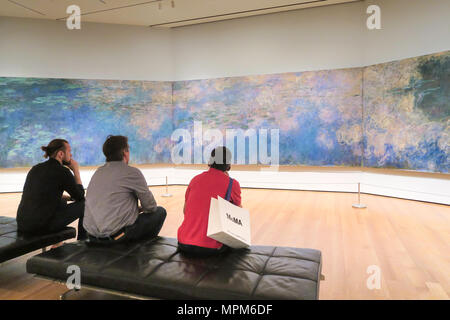 Claude Monet Waterliles au Musée D'Art Moderne, New York, États-Unis Banque D'Images