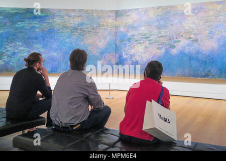 Claude Monet Waterliles au Musée D'Art Moderne, New York, États-Unis Banque D'Images