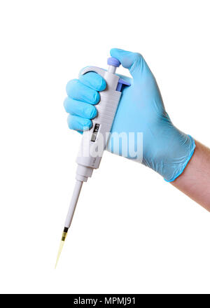 Pipetter, Volume variable Micropipette, Cut Out Banque D'Images