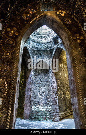 Grotte de Shell dans la ville balnéaire Margate, UK Banque D'Images
