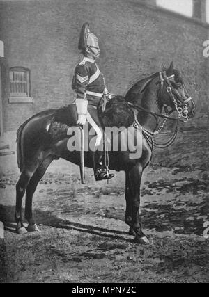 "Sergent, 2ème Dragoon Guards (1898-1933)', c1880. Artiste : Gregory & Co. Banque D'Images