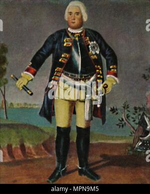 'König Friedrich Wilhelm I. C. 1688-1740 Preußen. - Stich nach dem Gemälde von Weidemann', 1934. Artiste : Inconnu. Banque D'Images