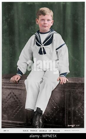 Prince George de galles, c1900s( ?). Artiste : f Gilder. Banque D'Images