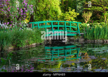 L'eau de Claude Monet à Giverny le jardin, Normandie, France Banque D'Images