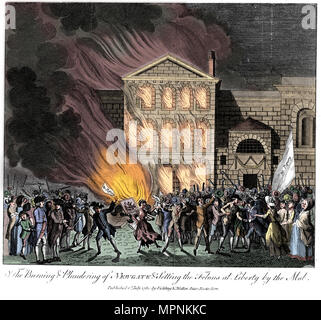 Des émeutes anti-catholiques Gordon, Londres, 6-7 juin 1780. Artiste : Inconnu. Banque D'Images