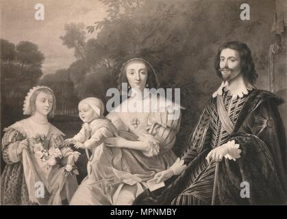 'George Villiers, duc de Buckingham et de la famille", 1628, (1904). Artiste : Gerrit van Honthorst. Banque D'Images