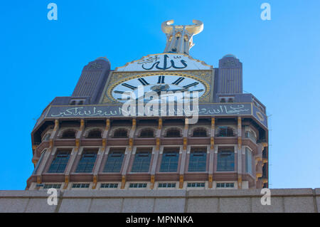 Tour de l'horloge de la Mecque le détail, la Mecque, en Arabie Saoudite Banque D'Images