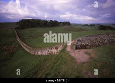 Roman Fort Housestead au mur, à l'Est, Northumberland, c et 20e siècle. Artiste : CM Dixon. Banque D'Images