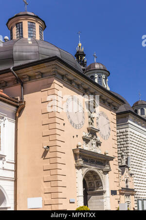 Un monastère catholique romaine sur un Jasna Gora. Ordre de Saint Paul . Cadran solaire. Czestochowa, Pologne. Banque D'Images
