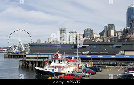 Seattle, Washington, USA. 18 août, 2013. Le port de Seattle le 2 septembre 2013. Credit : Nicholas Koon/ZUMA/Alamy Fil Live News Banque D'Images