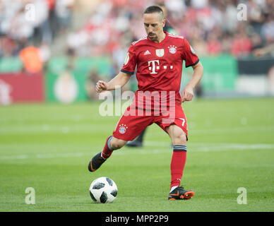 19 mai 2018, l'Allemagne, Berlin, Soccer, DFB finale à l'Olympiastadion, Bayern Munich vs Eintracht Francfort. Franck Ribéry du Bayern. -Pas de service de fil- Photo : Soeren Stache/dpa Banque D'Images